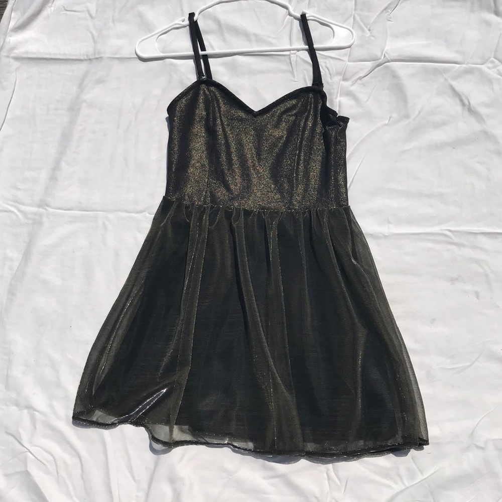 Frenchi gold/silver tinsel dress